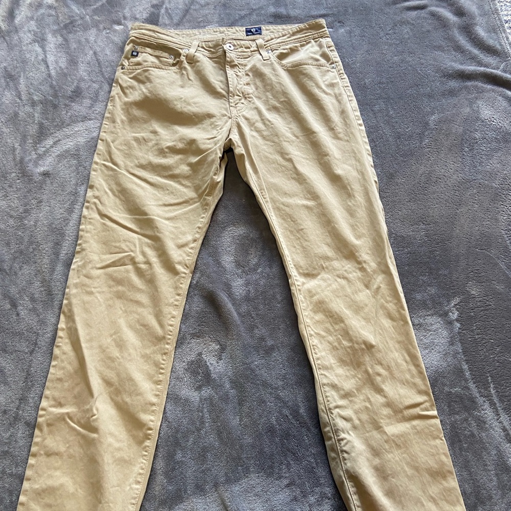 AG Adriano Goldschmied Men's Khaki Chinos